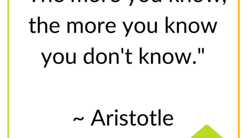 Professional development, Aristotle quote